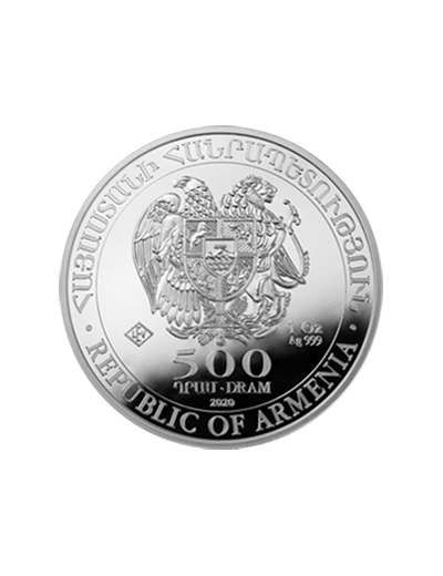 Stříbrná mince Noemova archa