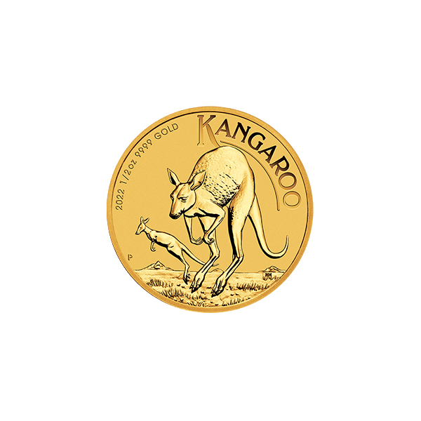 Zlatá mince Australský klokan 1/2 unce  50 Dollars