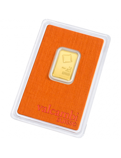 Zlatý slitek 5 g Valcambi