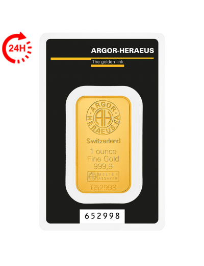 Zlatý slitek Argor-Heraeus 1 oz