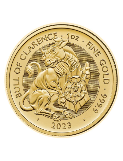 Zlatá mince The Royal Tudor Beasts 2023 Bull of Clarence 1 oz